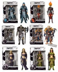 Magic The Gathering: Action Figures - Legacy Set of 6: Jace, Liliana, Chandra, Garruk, Nissa, Ajani